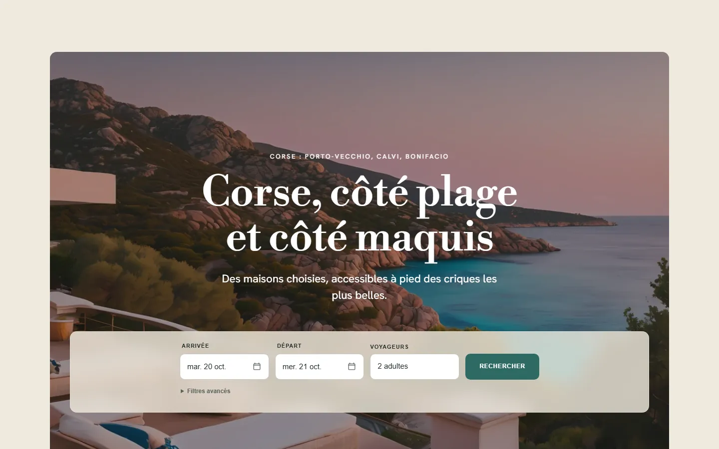 Isula Locations — Accueil