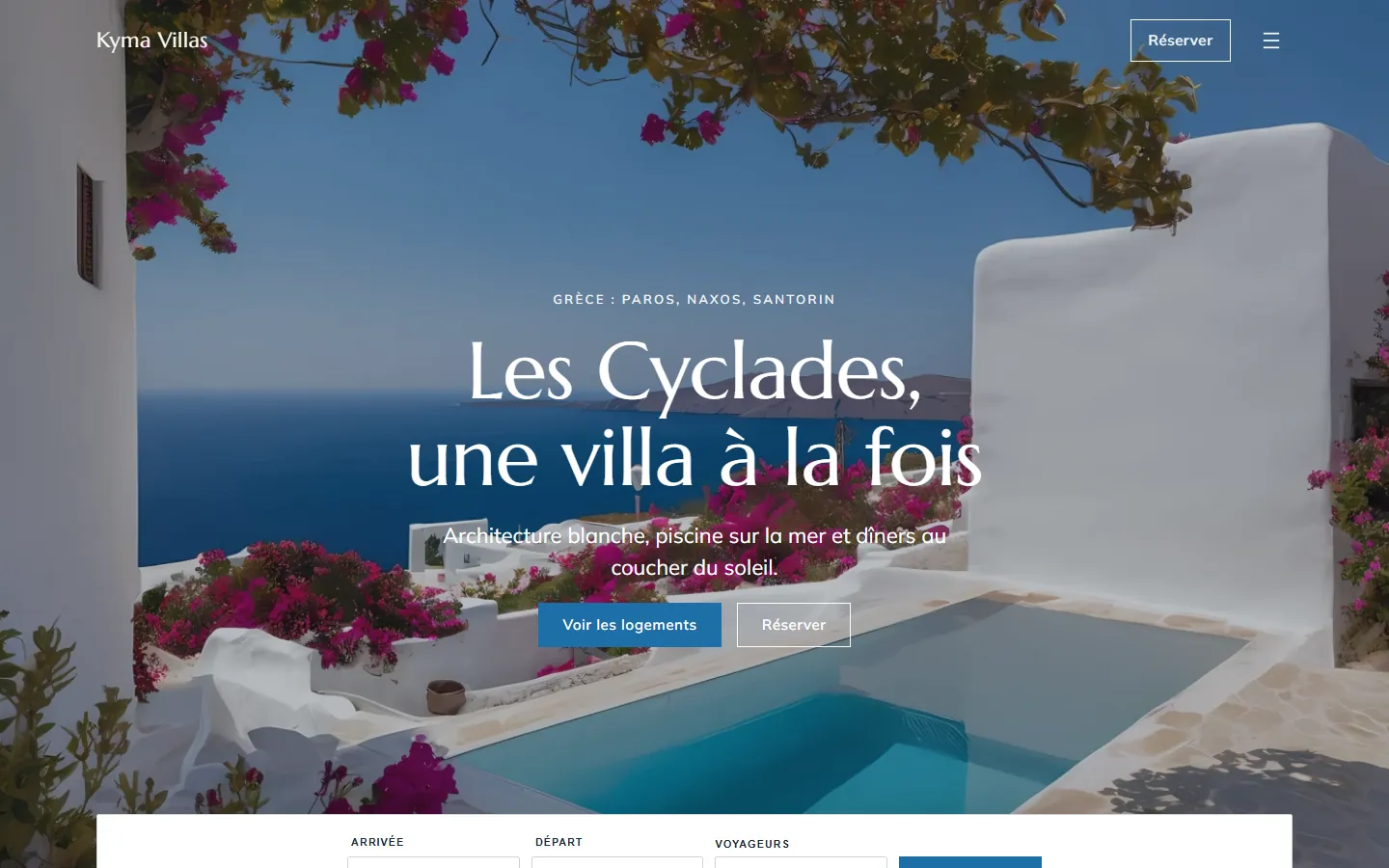 Kyma Villas — Accueil