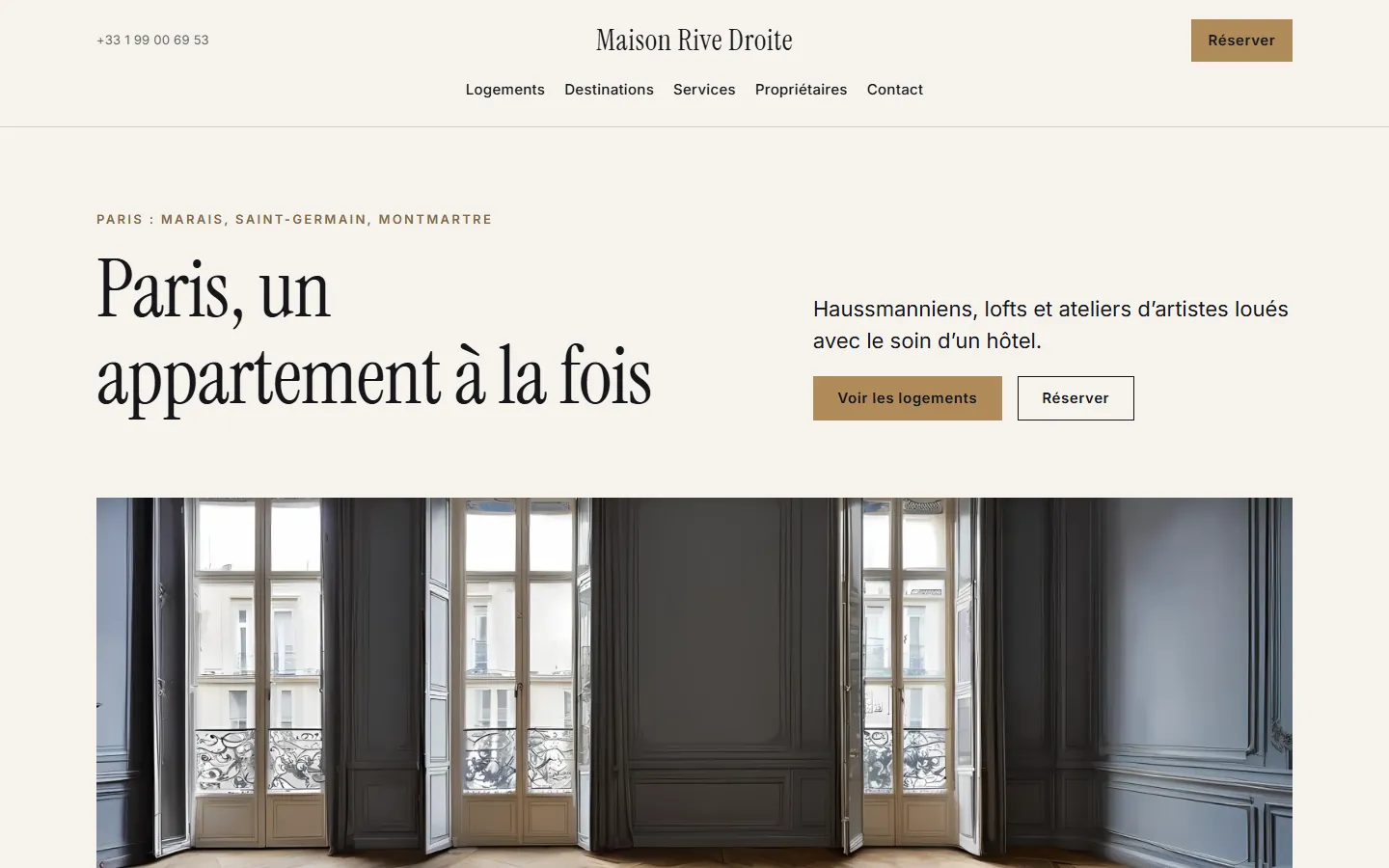 Maison Rive Droite — Accueil